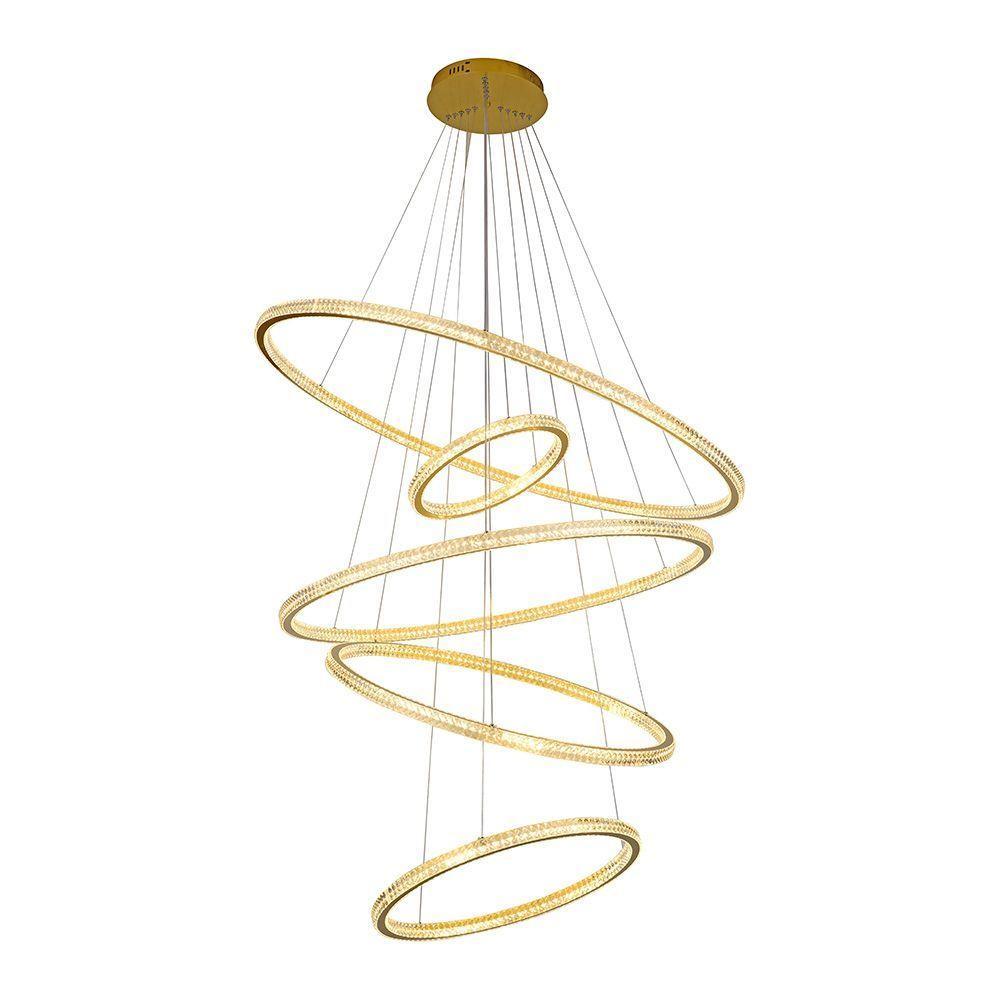 Lustre Pendente Skylight Saturno 3357 Dourado Led Bivolt Dourado - 1