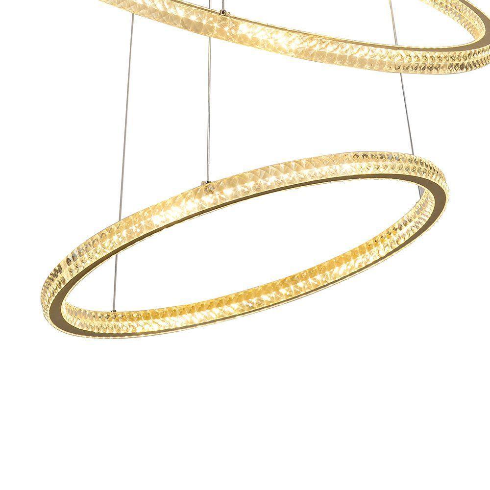 Lustre Pendente Skylight Saturno 3357 Dourado Led Bivolt Dourado - 3