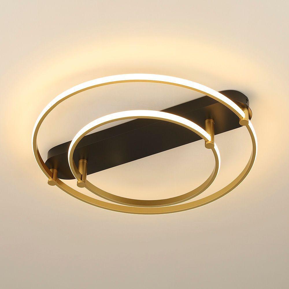 Plafon Skylight Listo 3106s Led Bivolt Preto/dourado - 2