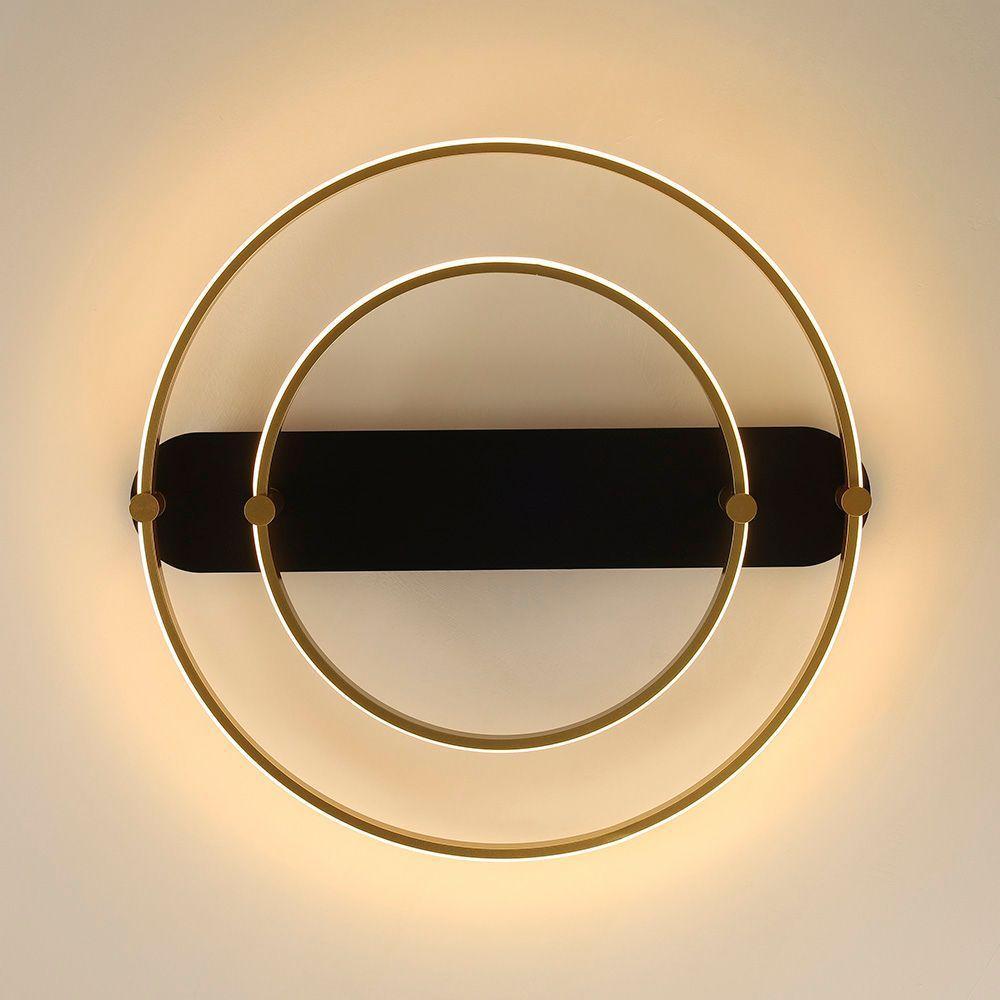 Plafon Skylight Listo 3106s Led Bivolt Preto/dourado - 4