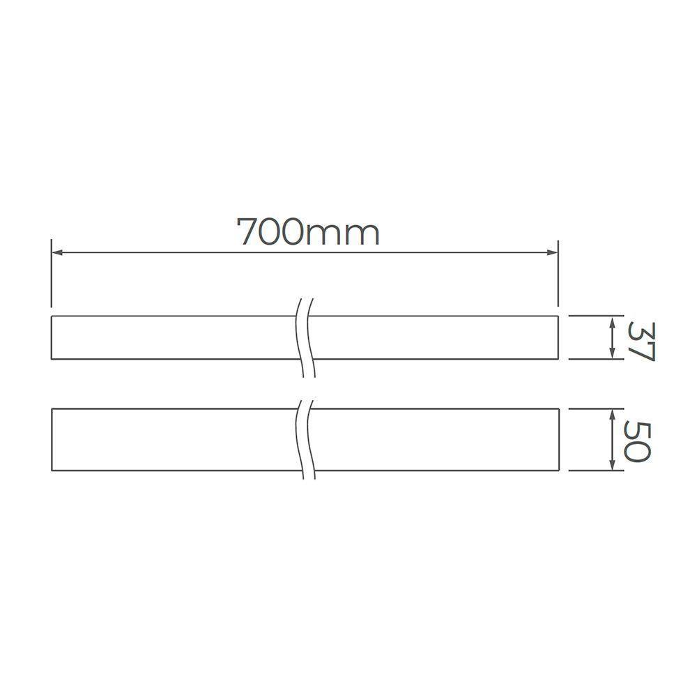 Arandela Stella Ice Long Led 70cm Ip65 8w Bivolt Branco 3000k Luz Amarela Stl23775/30 - 3