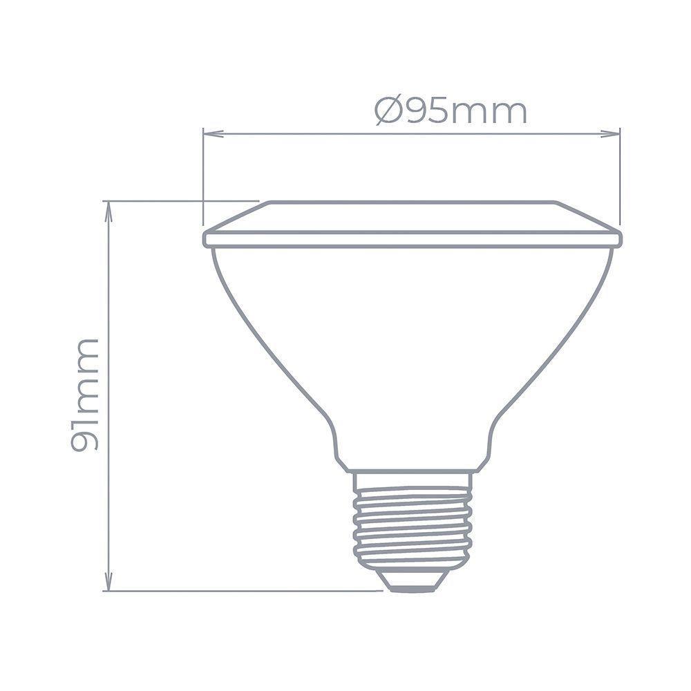 Lâmpada Led Stella Par 30 Eco 9w E27 Bivolt 2700k Luz Amarela Sth9030/27 - 3