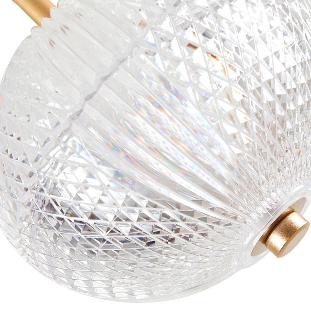 Lustre Pendente Nordecor Luse 2794 Ouro Champagne Led Bivolt - 3