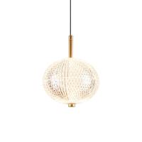 Lustre Pendente Nordecor Luse 2794 Ouro Champagne Led Bivolt - 2