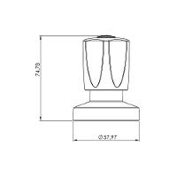 Acabamento Para Registro Blukit C50 Metal Cromado - 3