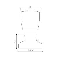 Acabamento Para Registro Blukit C50 Abs Preto - 2