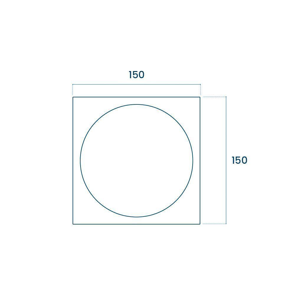 Grelha Para Ralo Click Inteligente Blukit 15x15 Cromado - 3