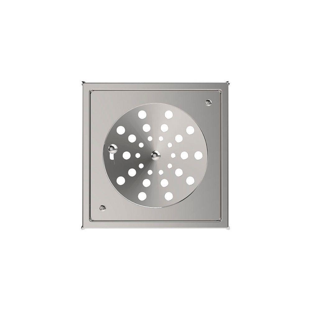 Grelha Para Ralo Quadrado Blukit 15x15 Com Caixilho Cromado - 1