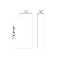 Arandela Stella Ice Retangular Led 20cm Ip65 5w Bivolt Branco 4000k Luz Neutra Stl21701br/40 - 3
