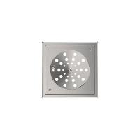 Grelha Para Ralo Quadrado Blukit 10x10 Com Caixilho Cromado - 1