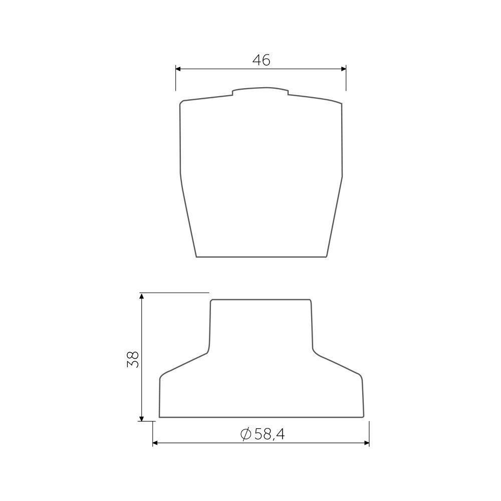 Acabamento Para Registro Blukit C50 Abs Cromado - 3