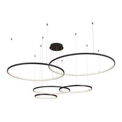 Lustre Pendente Sindora Qd05367 Preto Led Bivolt