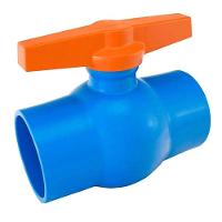 Registro De Esfera 20mm (1/2 Pol) Pvc Irrigacao Soldavel Azul Viqua - 1