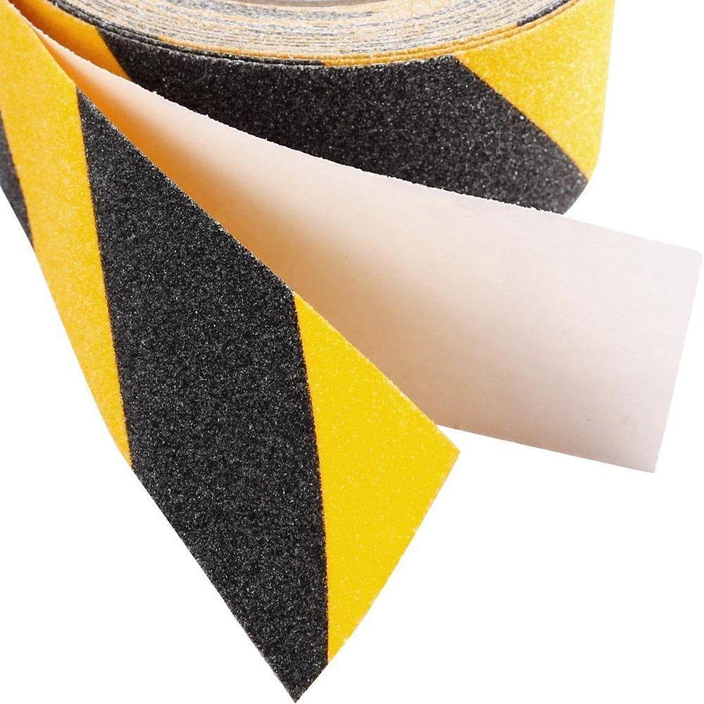 Fita Antiderrapante Adesiva 5 Metros Chao Piso Escada Degrau Rampa Demarcaçao Previne Acidentes Segurança - 7