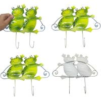 Gancho Metal Enfeite Sapinhos Kit 4 Uni Pendura Bone Bolsa Bolsa Chapeu Organizaçao Decoraçao Parede Casa - 1