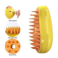 Escova A Vapor Pet Cao Gato Cachorro Bateria Recarregavel Eletrica Remove Pelo Animal De Estimaçao Higiene Limpeza - 2