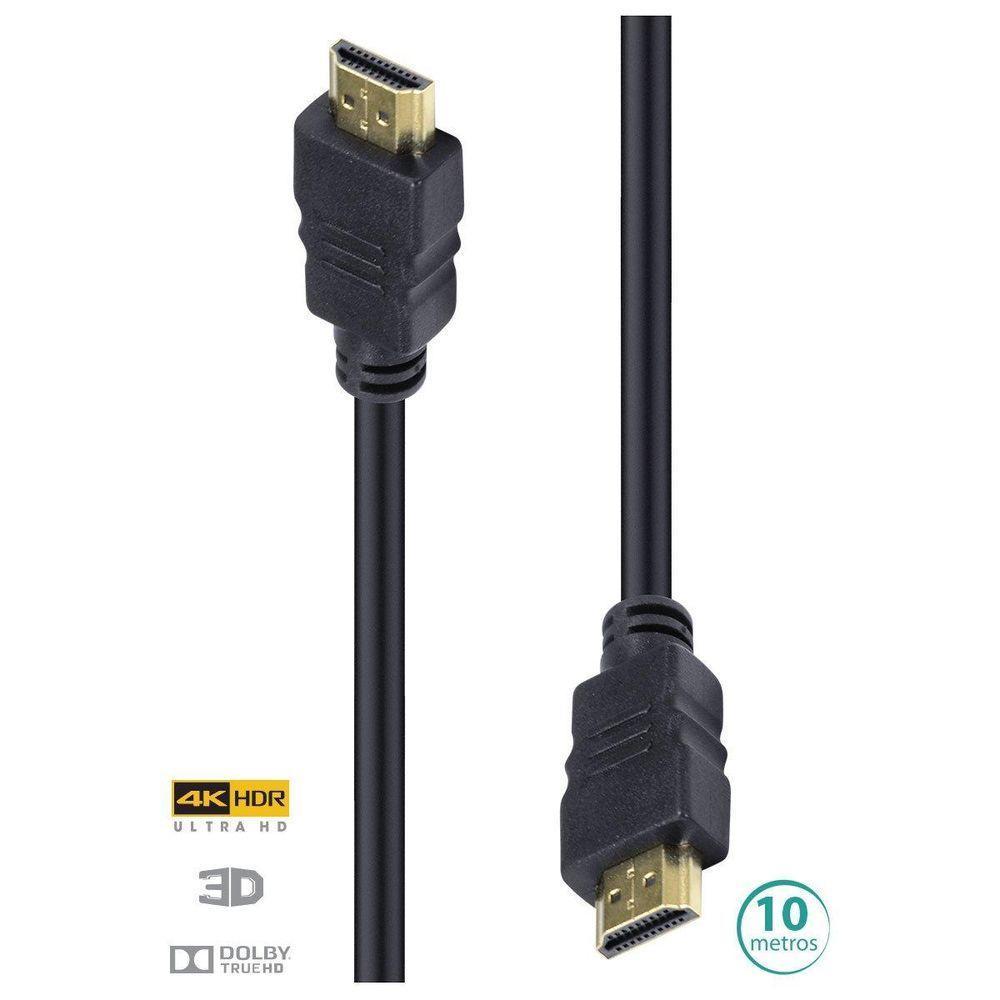 Cabo Hdmi 2.0 4k 3d 10 Metros H20-10 - 2