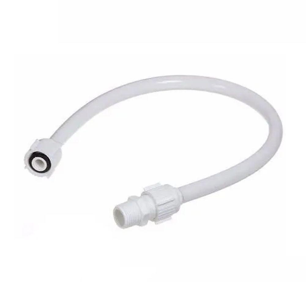 Engate Flexível 1-2 X 50 Cm Pvc Agua Fria Branco Krona - 1