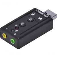 Adaptador Placa De Som Usb 7.1 Canais Virtual Ausb71 - 2
