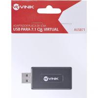 Adaptador Placa De Som Usb 7.1 Canais Virtual Ausb71 - 8