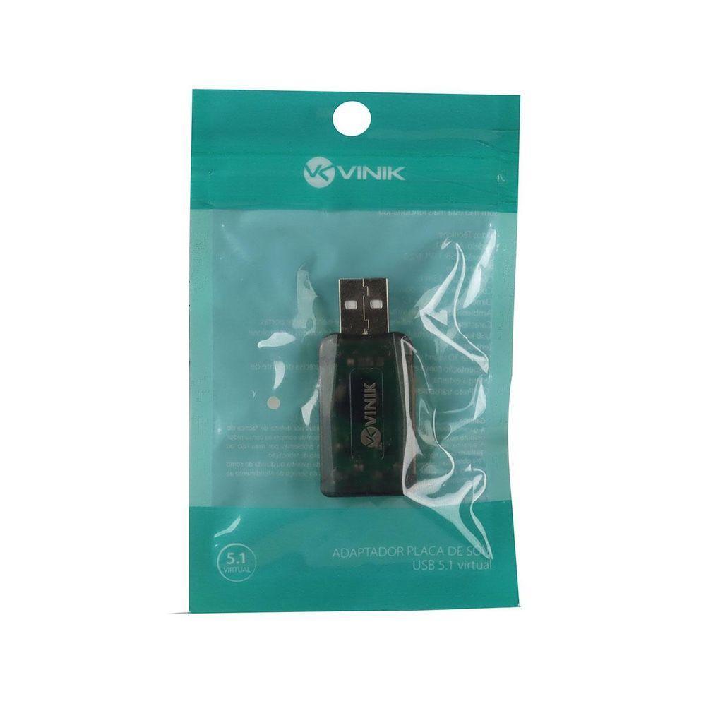 Adaptador Placa De Som Usb 5.1 Canais Virtual Ausb51 - 7