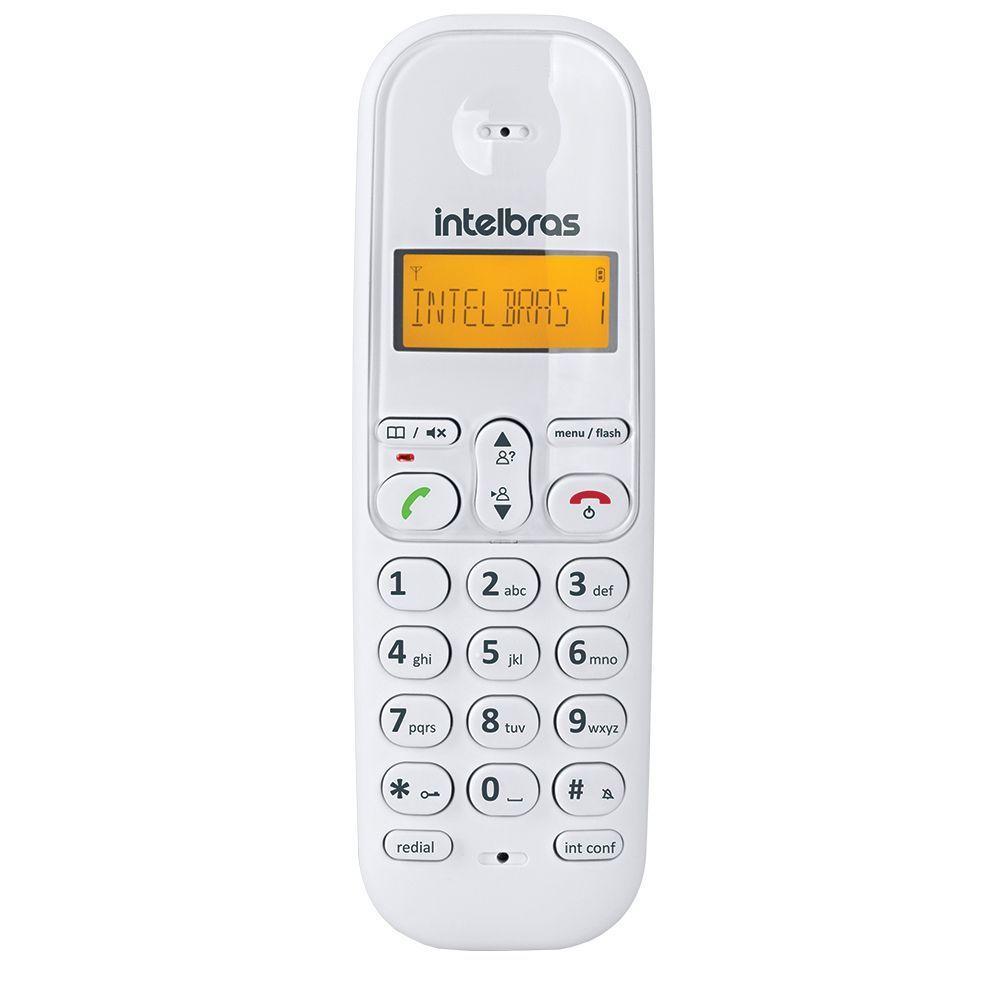 Telefone Sem Fio Intelbras Ts 3110 Branco/vermelho 4123101 - 4