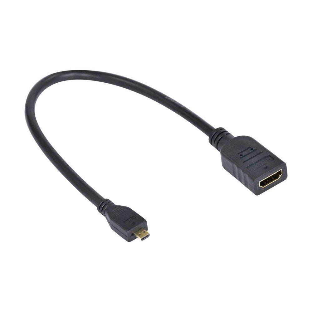Cabo Adaptador Micro Hdmi X Hdmi Femea Amchf-30 - 1