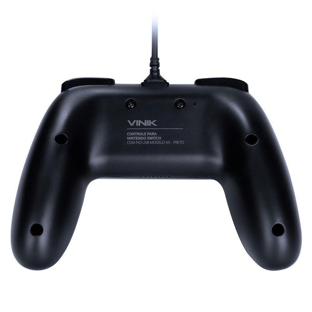 Controle Para Nintendo Switch Com Fio Usb Modelo Ns Preto - 2