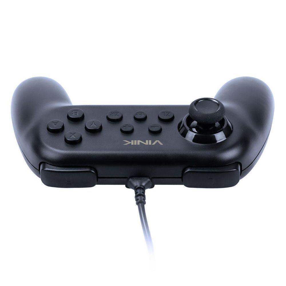 Controle Para Nintendo Switch Com Fio Usb Modelo Ns Preto - 8