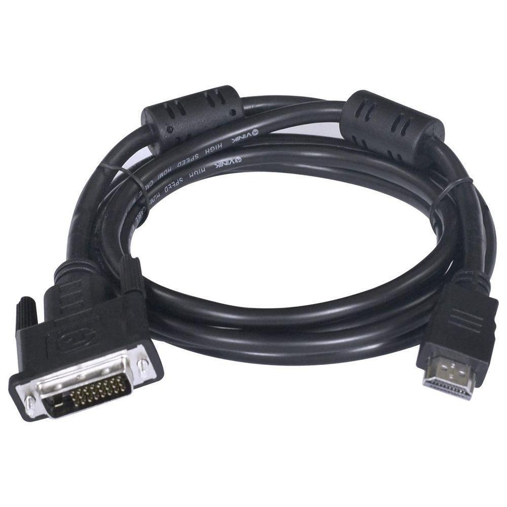 Cabo Hdmi Macho Para Dvi-d 24+1 Pinos 2 Metros Hdmi-2 - 3