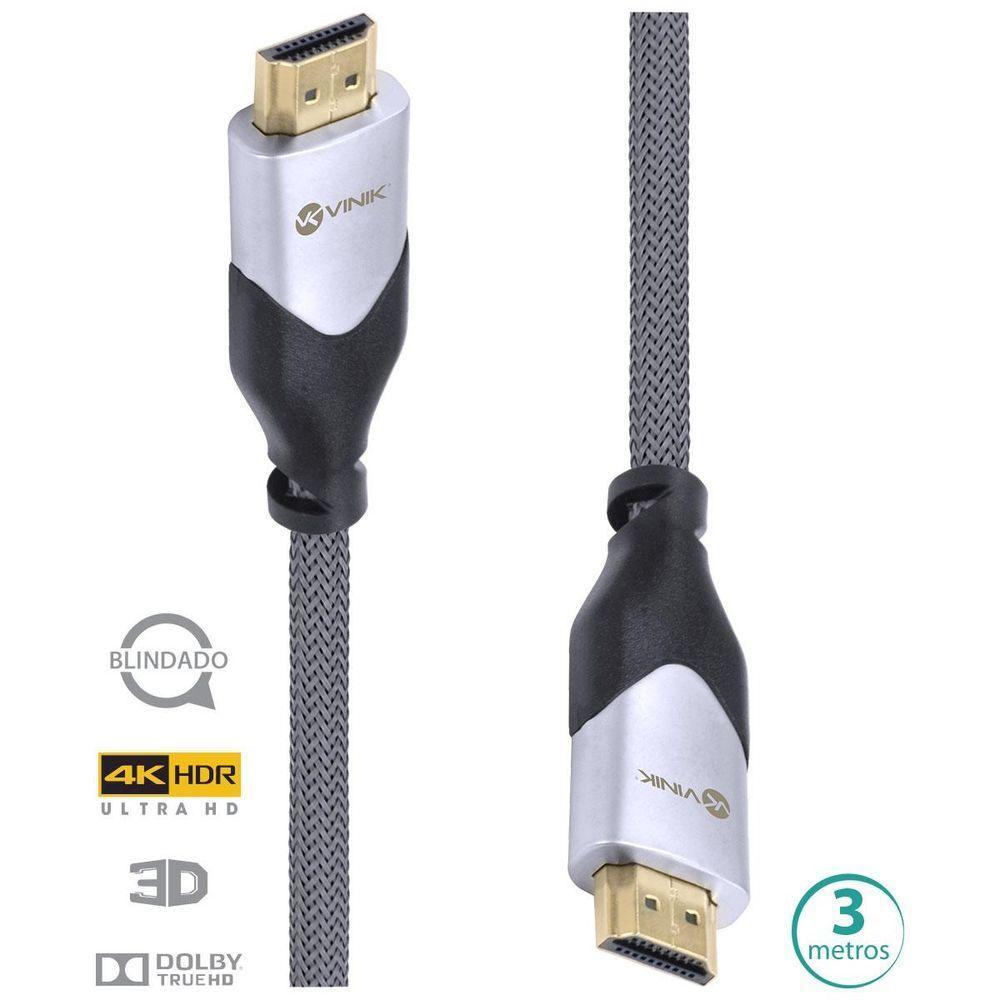 Cabo Hdmi 2.0 4k Blindado 3m H20b-3 - 2