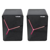 Caixa De Som Gamer Vinik Star 6w 2.0 Led Rainbow - Vspkg6wst - 3