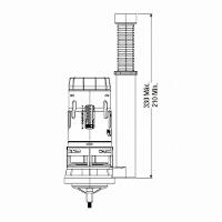 Mecanismo De Saida Dual Flush Superior Para Caixa Acoplada Monobloco - 3