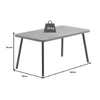 Sala De Jantar Completa Stellar 1597 Aço C- Tampo Madeirado 160x90cm E 6 Cadeiras Lira Preto-nogal - Preto-grafite - Preto - Carraro - 5