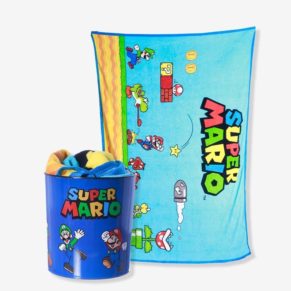 Kit Manta Com Balde Super Mario - 1