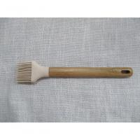 Pincel De Silicone Com Cabo Em Acácia Spicy Bege