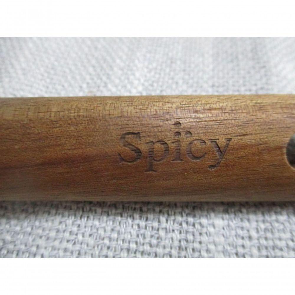 Concha De Silicone Com Cabo Em Acácia Spicy Bege - 7