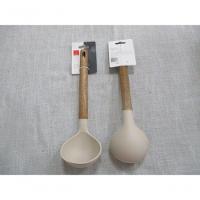 Concha De Silicone Com Cabo Em Acácia Spicy Bege - 5