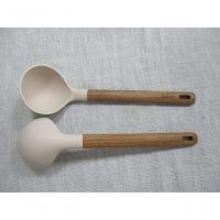 Concha De Silicone Com Cabo Em Acácia Spicy Bege - 6