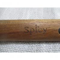 Concha De Silicone Com Cabo Em Acácia Spicy Bege - 7