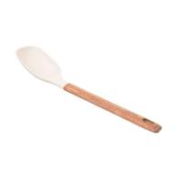 Colher De Arroz De Silicone Com Cabo Em Acácia Spicy Bege - 5