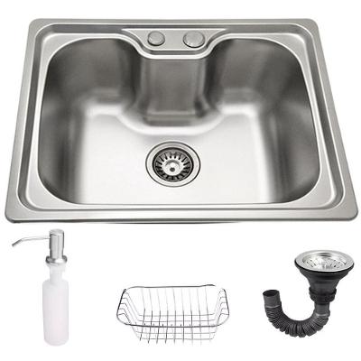 Cuba Cozinha Goumert Luxo Bancada Aço Inox Ralo Sifao Dispenser Escorredor Copa Casa Restaurante Lavanderia