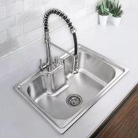 Cuba Cozinha Goumert Luxo Bancada Aço Inox Ralo Sifao Dispenser Escorredor Copa Casa Restaurante Lavanderia