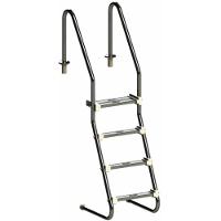 Escada Comfort Home Em Inox Para Piscina 1.1/2 Polegadas Com 4 Degraus Em Inox - Sodramar - 1