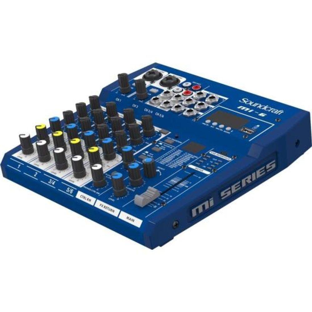 Mesa De Som Soundcraft Mi-6 06 Canais Usb - 3