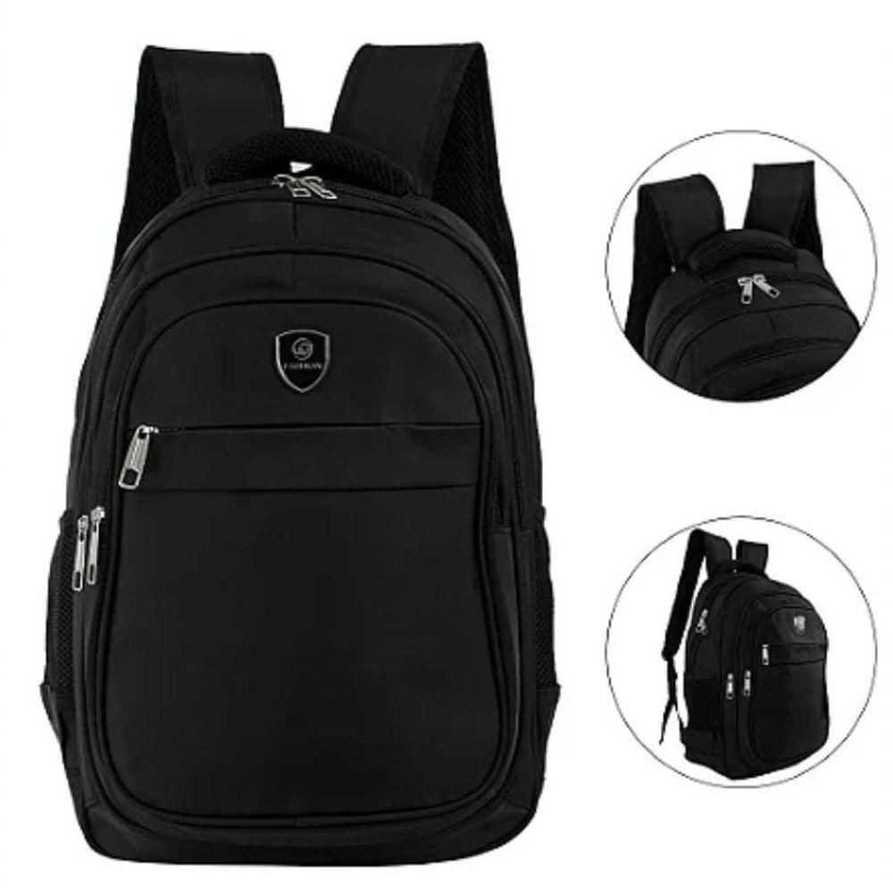 Mochila Bolsa Reforçada Multifuncional Impermeável Motoqueiro Viagens Camping Trilha Escolar Preto - 4