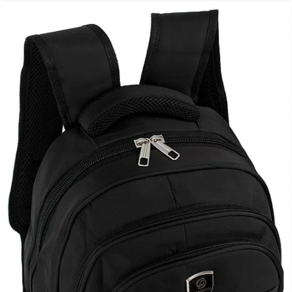 Mochila Bolsa Reforçada Multifuncional Impermeável Motoqueiro Viagens Camping Trilha Escolar Preto - 5