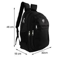 Mochila Bolsa Reforçada Multifuncional Impermeável Motoqueiro Viagens Camping Trilha Escolar Preto - 3