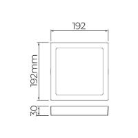 Painel De Led Stella Quadrado Eco De Sobrepor 18w Bivolt Branco 6500k Luz Branca Sth21963q/65 - 4