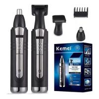 Maquina Recarregável Para Barba Pêlos Nariz Sobrancelha Orelha Costeleta Km-6511 - 1